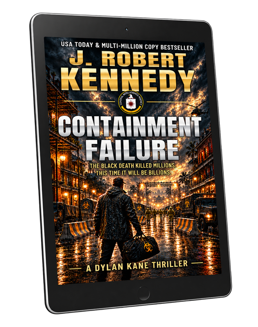 CONTAINMENT FAILURE (DYLAN KANE #2) by J. Robert Kennedy — ebook tablet mockup