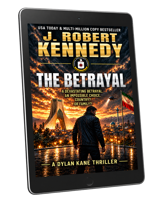 THE BETRAYAL (DYLAN KANE #15) by J. Robert Kennedy — ebook tablet mockup