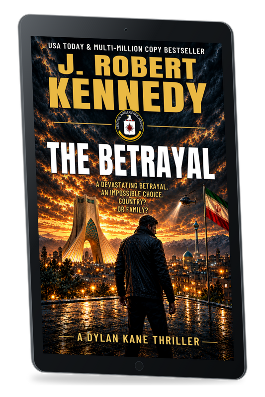 THE BETRAYAL (DYLAN KANE #15) by J. Robert Kennedy — ebook tablet mockup